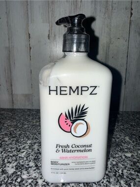 Hempz Fresh Coconut & Watermelon Conditioner Bottle - White with Pink Accents